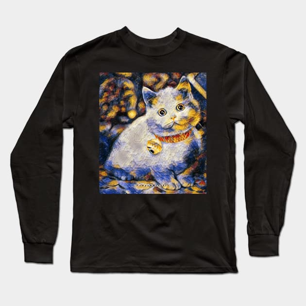 cat lover gifts for women Long Sleeve T-Shirt by marwanwicaksono